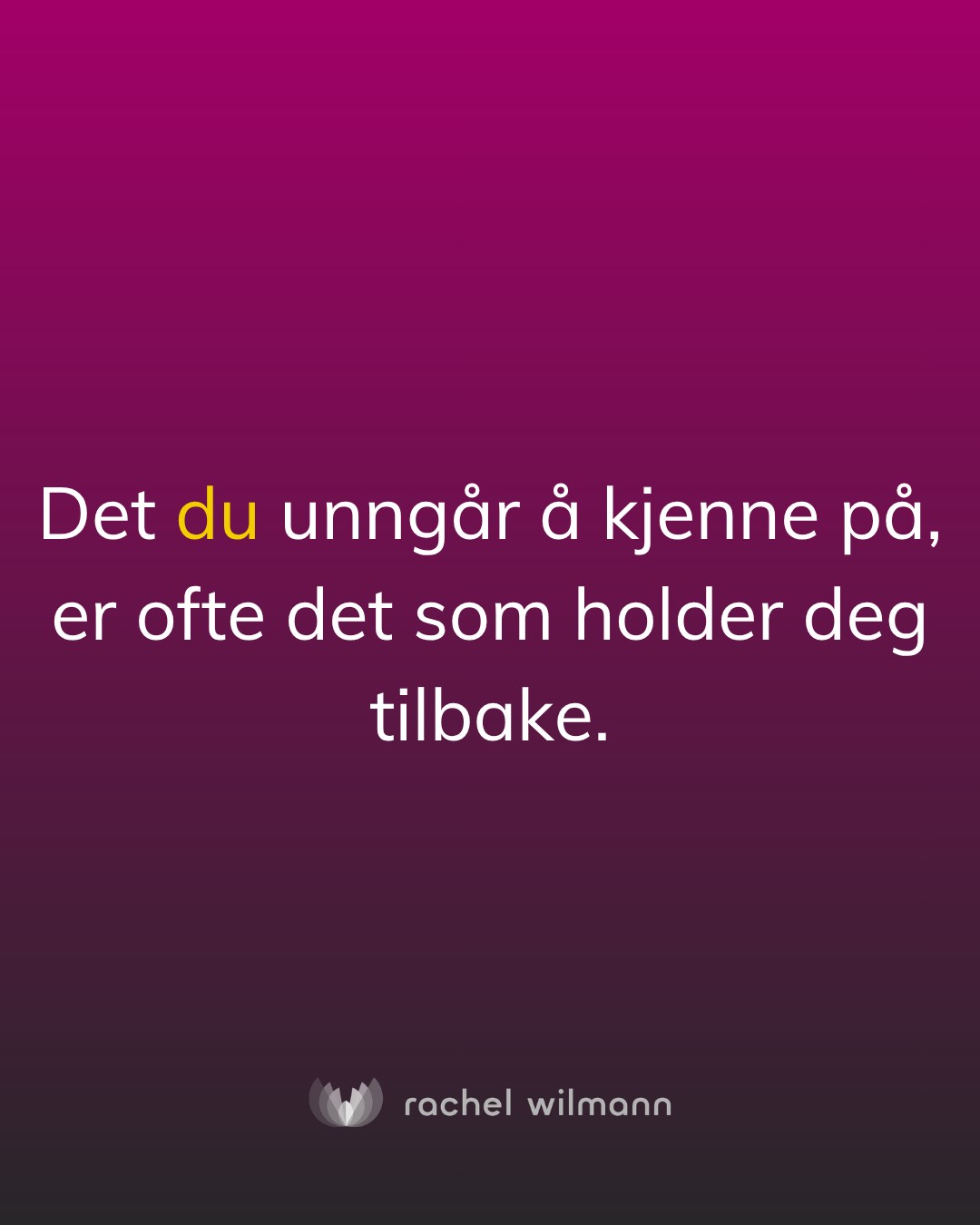 Kjenn etter - hva er det egentlig du unngår akkurat nå? 👀🤔