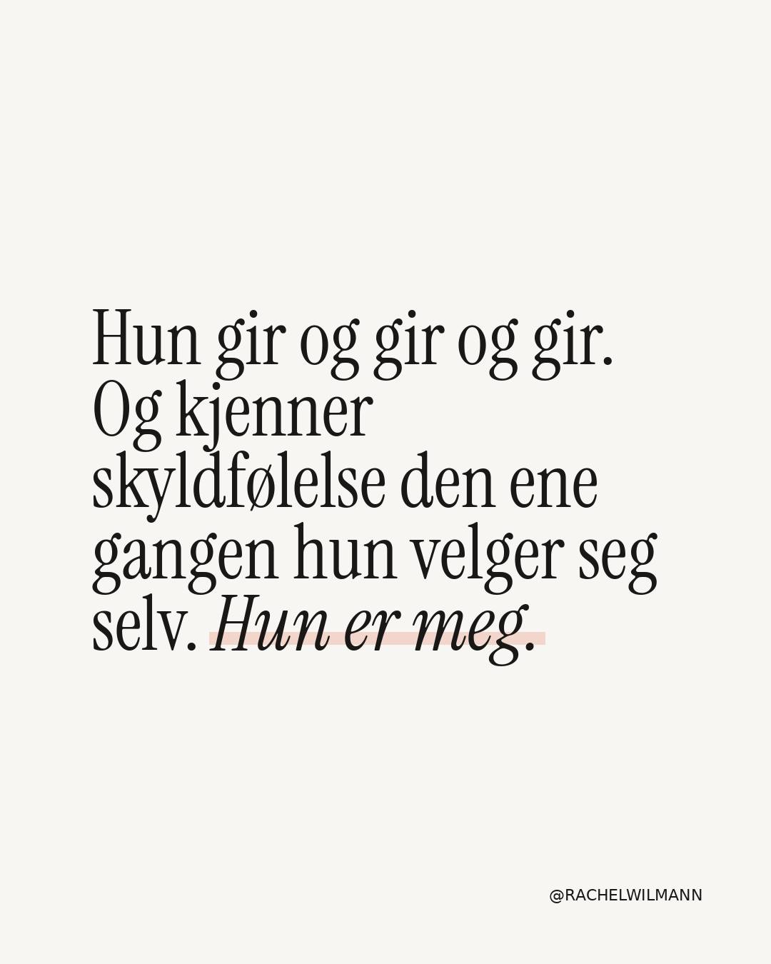 🥺 Ikke ha dårlig samvittighet får å velge DEG❤️