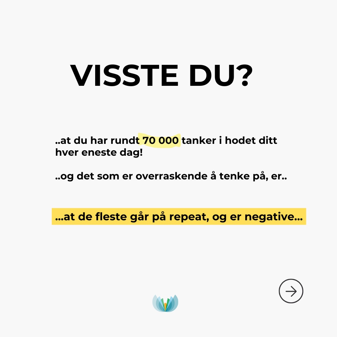Dette er fasinerende å tenke på..
Og det beste… med trening, så kan du velge å snu på dette!
Jeg vet hva jeg velger😍