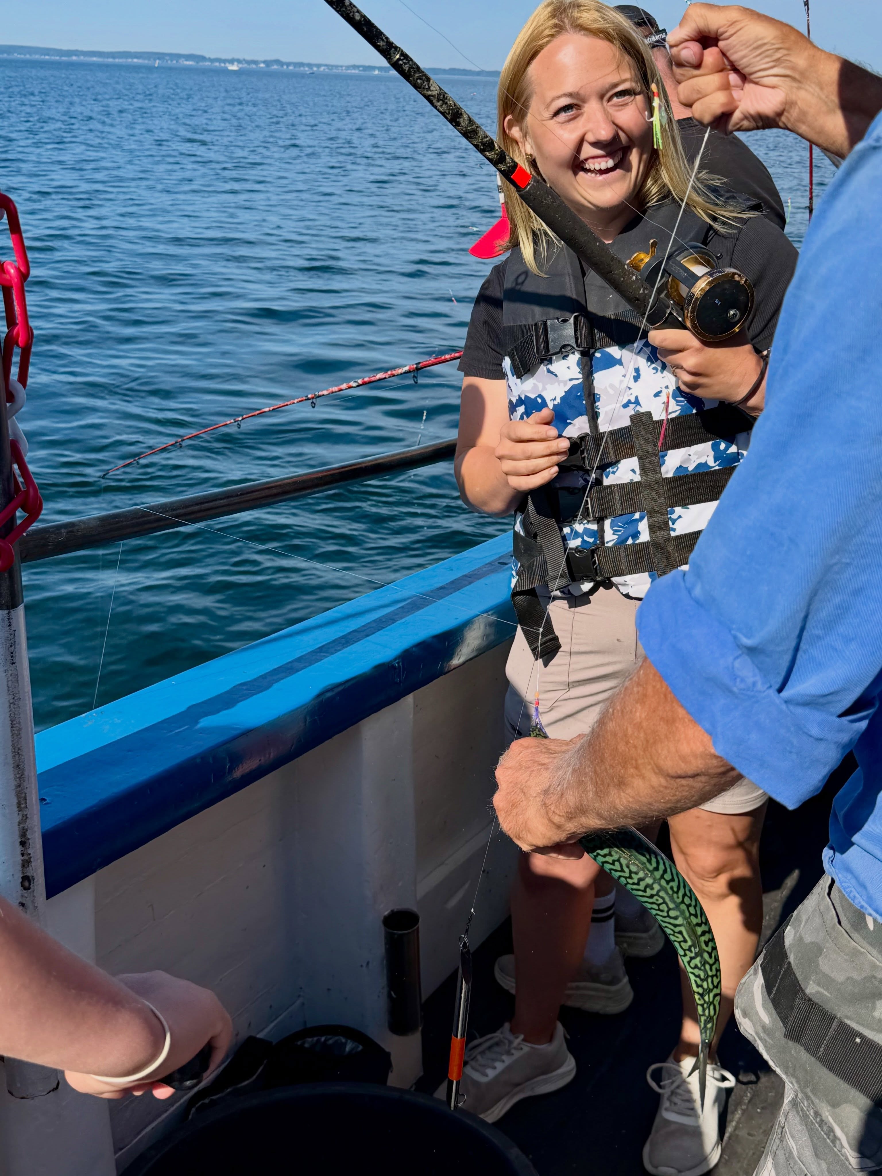 🎣 Ännu en härlig dag på Öresund!
Idag bjöd fisket på en riktigt trevlig blandning av arter. Makrillen fortsätter dock i lite mindre regi just idag, men vi fick även fin gråsejar, vitlingar och några riktigt häftiga simpor som väckte stor nyfikenhet ombord🐟
Det är just det som gör havsfiske så roligt, man vet aldrig vad som hugger härnäst, och varje tur bjuder på nya upplevelser.
🎣 Vi kör fisketurer två gånger om dagen, hela sommaren!
⏰ 08:00–12:00
⏰ 13:00–17:00
📞 Boka din plats på 070-201 00 88 eller se turlistan på hemsidan.
🌊 Rååbåtarna – vi kan vårt Öresund
